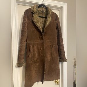 Vintage Express Leather Patchwork Coat | Size S | Early 2000’s Leather Coat